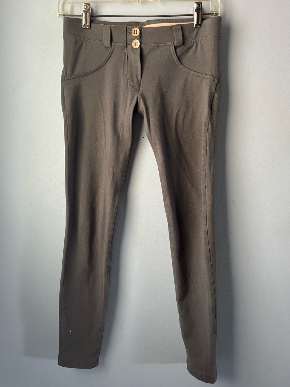 Freddy WR.UP Gray The Slounge Way Low Rise Stretch Leggings Butt Lifter Size S